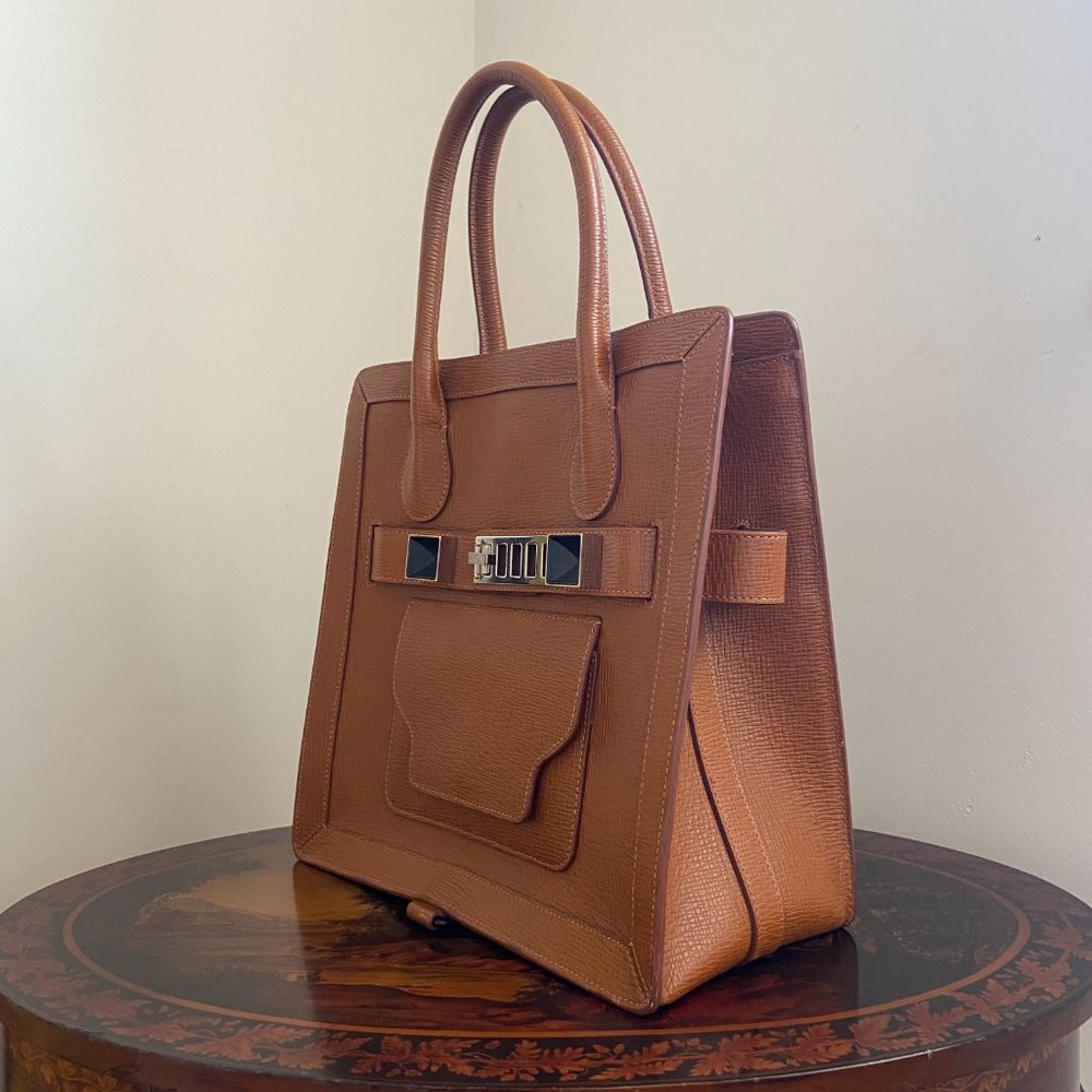 Proenza Schouler Tote Ps11 Brown Leather Bag - Picture 2 of 14